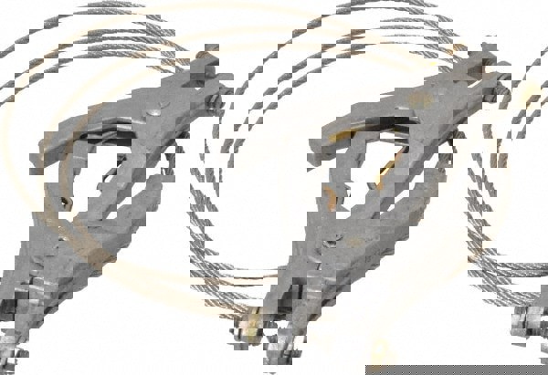 19 AWG, 5 Ft., Hand Clamp, Grounding Cable with Clamps